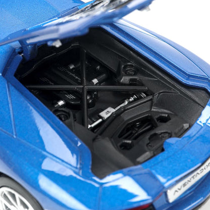 Машина металл свет-звук lamborghini aventador coupe, 19 см, двери,багажник Технопарк в кор.2*6шт