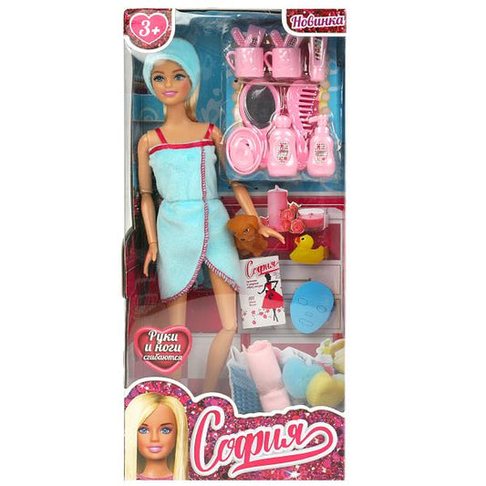 Кукла 29 см София , руки и ноги сгиб, spa, акс, кор КАРАПУЗ в кор.24шт