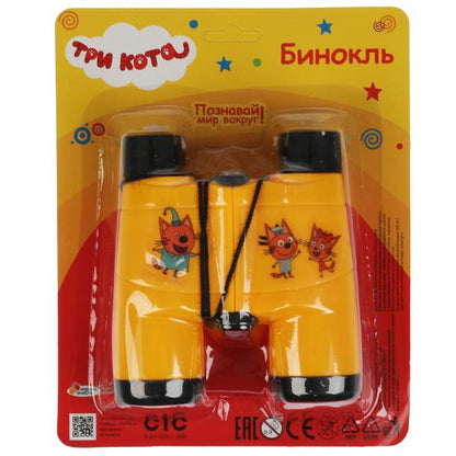 Бинокль Три Кота блист.15*21*6см ИГРАЕМ ВМЕСТЕ в кор.2*84шт