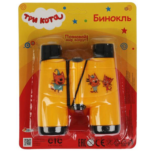 Бинокль Три Кота блист.15*21*6см ИГРАЕМ ВМЕСТЕ в кор.2*84шт