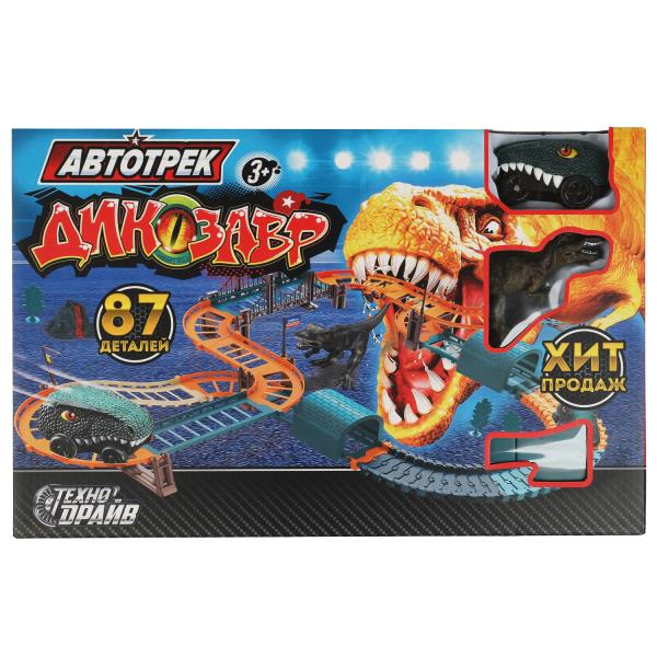 Dinosaure automobile pour batterie, cor.43*28*7,2 cm, ТЕХНОДРАЙВ dans cor.36шт