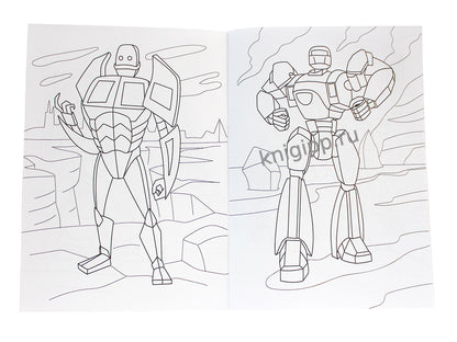 РАСКРАСКА С РОБОТОМ. УДИВИТЕЛЬНЫЕ РОБОТЫ