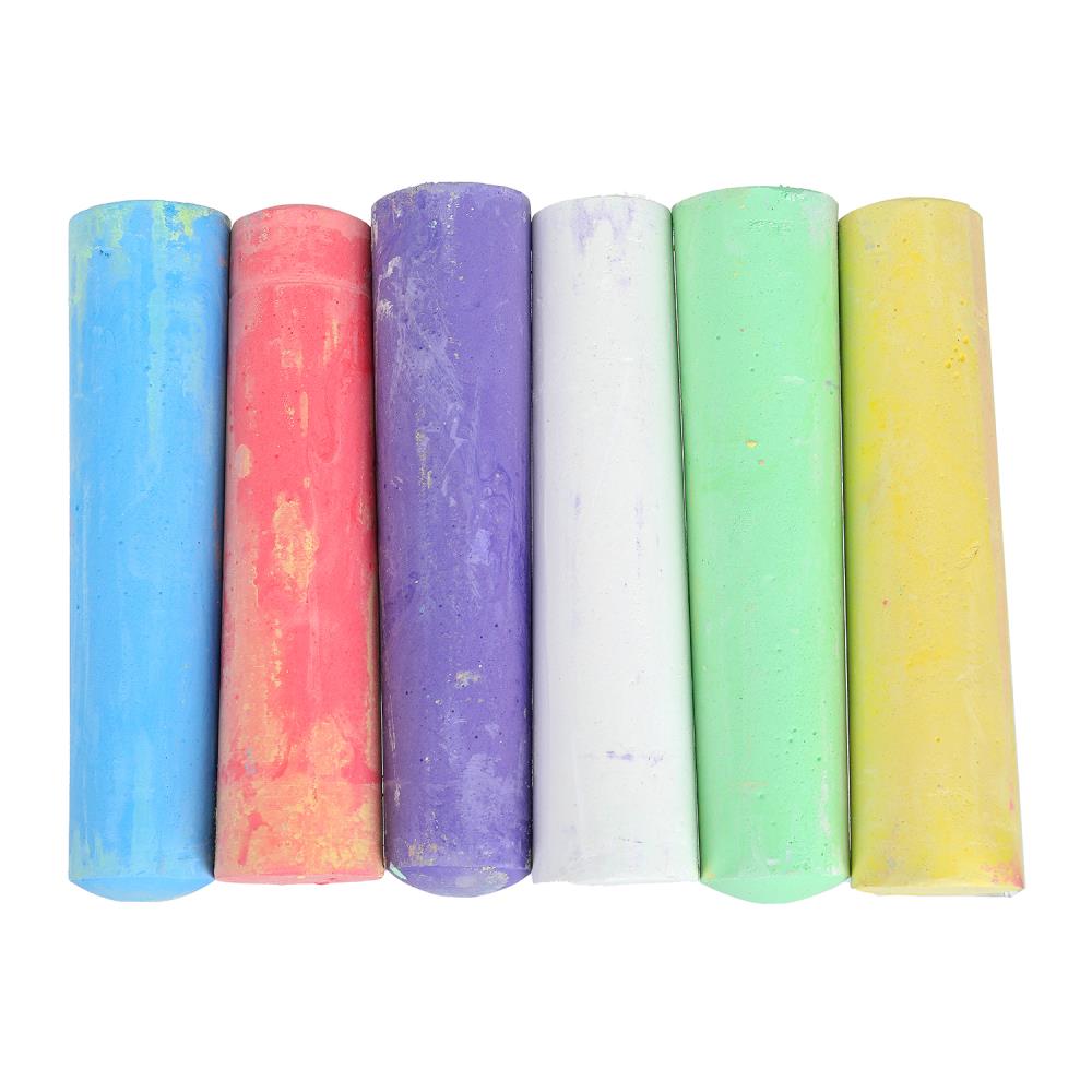 MEL6-113544-WOT Мелки асфальтовые 6 цв Чебурашка МУЛЬТИ АРТ в кор.48наб