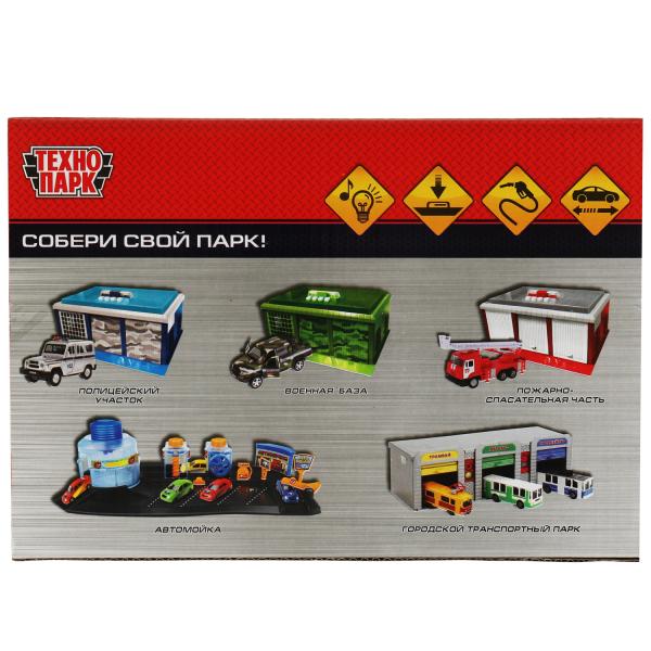 OILSTA-22PLGLE-GN342356 Игрушка пластик свет-звук АВТОЗАПРАВОЧНАЯ СТАНЦИЯ 21 см, С МАШИНКОЙ, кор. Те