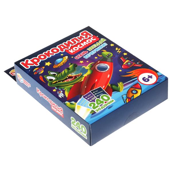 Космос. КРОКОДИЛиЯ. Карточная игра. 80 карточек. Кор.: 138х170х40мм . Умные игры в кор.50шт