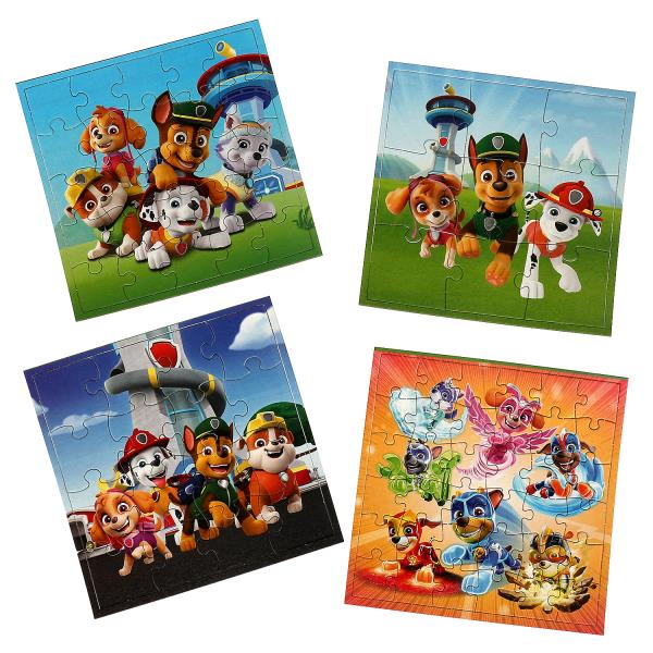 Суперщенки. Пазл классический в коробке. Набор пазлов 4 в 1. 175х175х50мм. Умные игры в кор.20шт