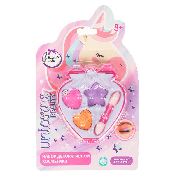 Косметика ДЛЯ ДЕВОЧЕК набор косметики: тени для век, аппликатор МИЛАЯ ЛЕДИ в кор.3*288шт