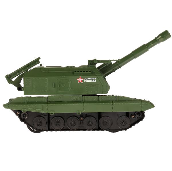 MSTA-20RCL-AR335294 Машина р/у МСТА-ГАУБИЦА АРМИЯ РОССИИ 22 см, свет, подвиж. дет., зелен, кор. Техн