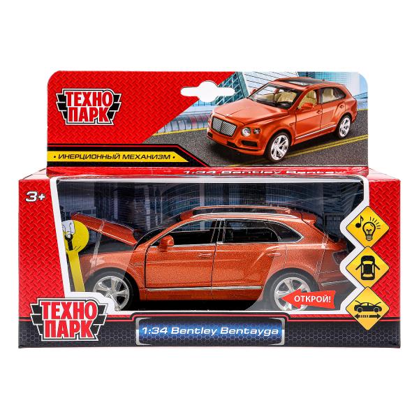 Машина металл свет-звук bentley bentayga, 15,1 см, двери, капот, инерция Технопарк в кор.2*24шт