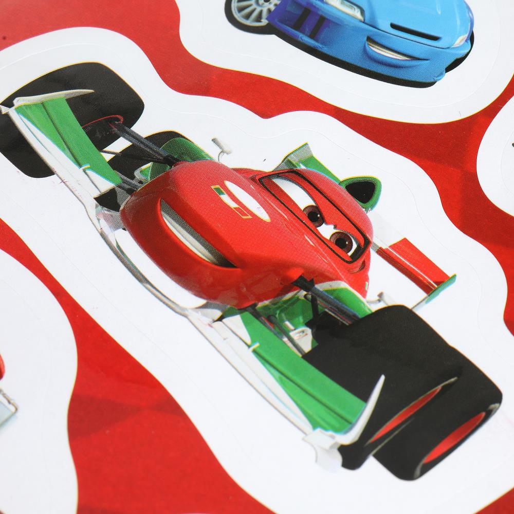 Наклейки бумажные, а5, тачки МУЛЬТИ АРТ в кор.500шт