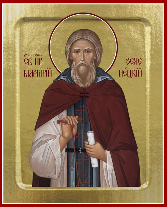 Икона Мартирия Зеленецкого, праведного (на дереве): 125 х 160