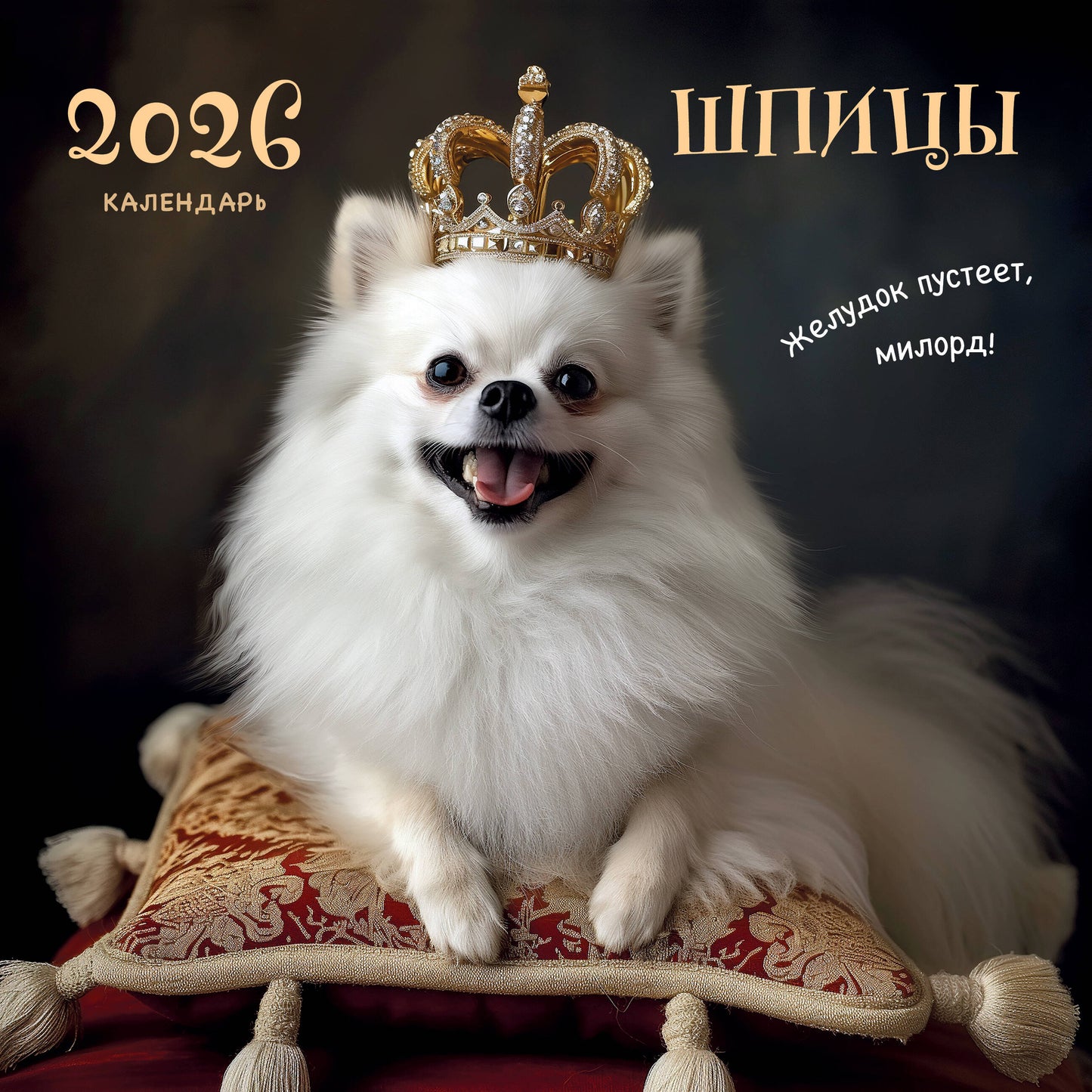 Шпицы. Календарь настенный на 2026 год (300х300)