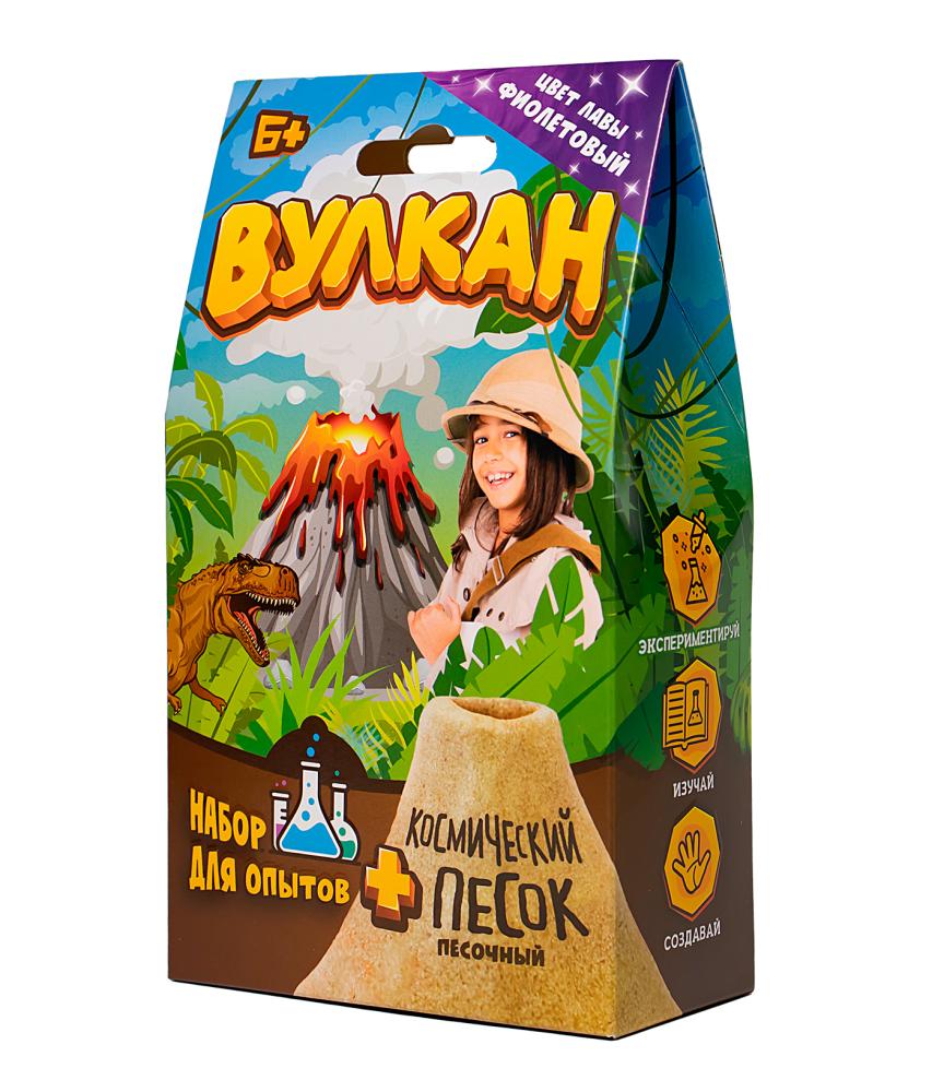 Набор для опытов "Вулкан" 160 г. фиолетовый арт.KP1005VN