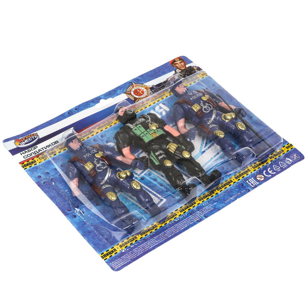 Наборы солдат ПОЛИЦИЯ с оружием, блист.23,5*19*3,5см ИГРАЕМ ВМЕСТЕ в кор.2*120шт