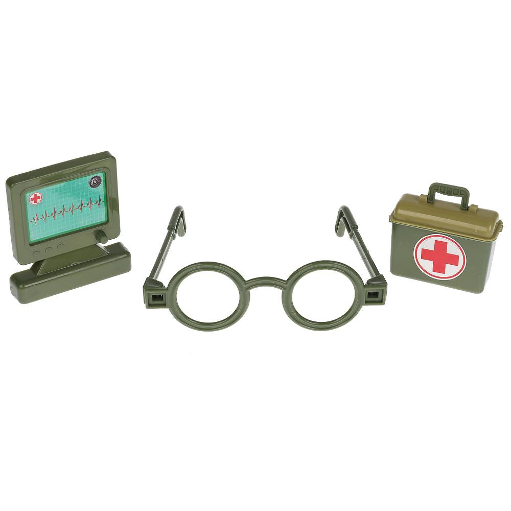 Набор доктора ВОЕННЫЙ, кор., 34*29*4,5см ИГРАЕМ ВМЕСТЕ в кор.2*30шт