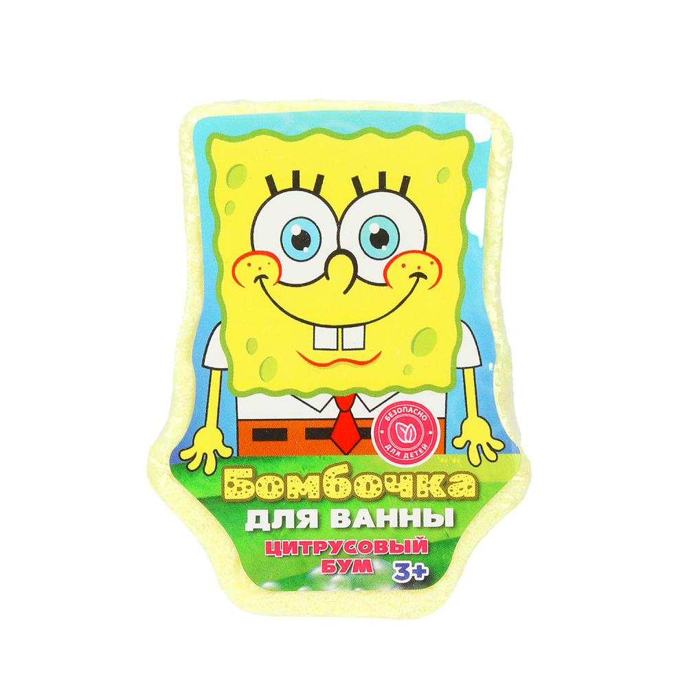 Бомбочка для ванн губка спонж в форме героя цитрусовый бум, 120 г, Умка в кор.30шт