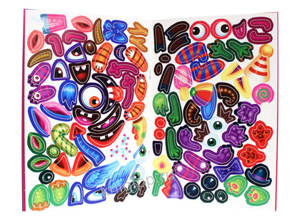 НАКЛЕЙКИ "СОБЕРИ СВОЕГО МОНСТРА" НЯШНЫЕ МОНСТРЫ