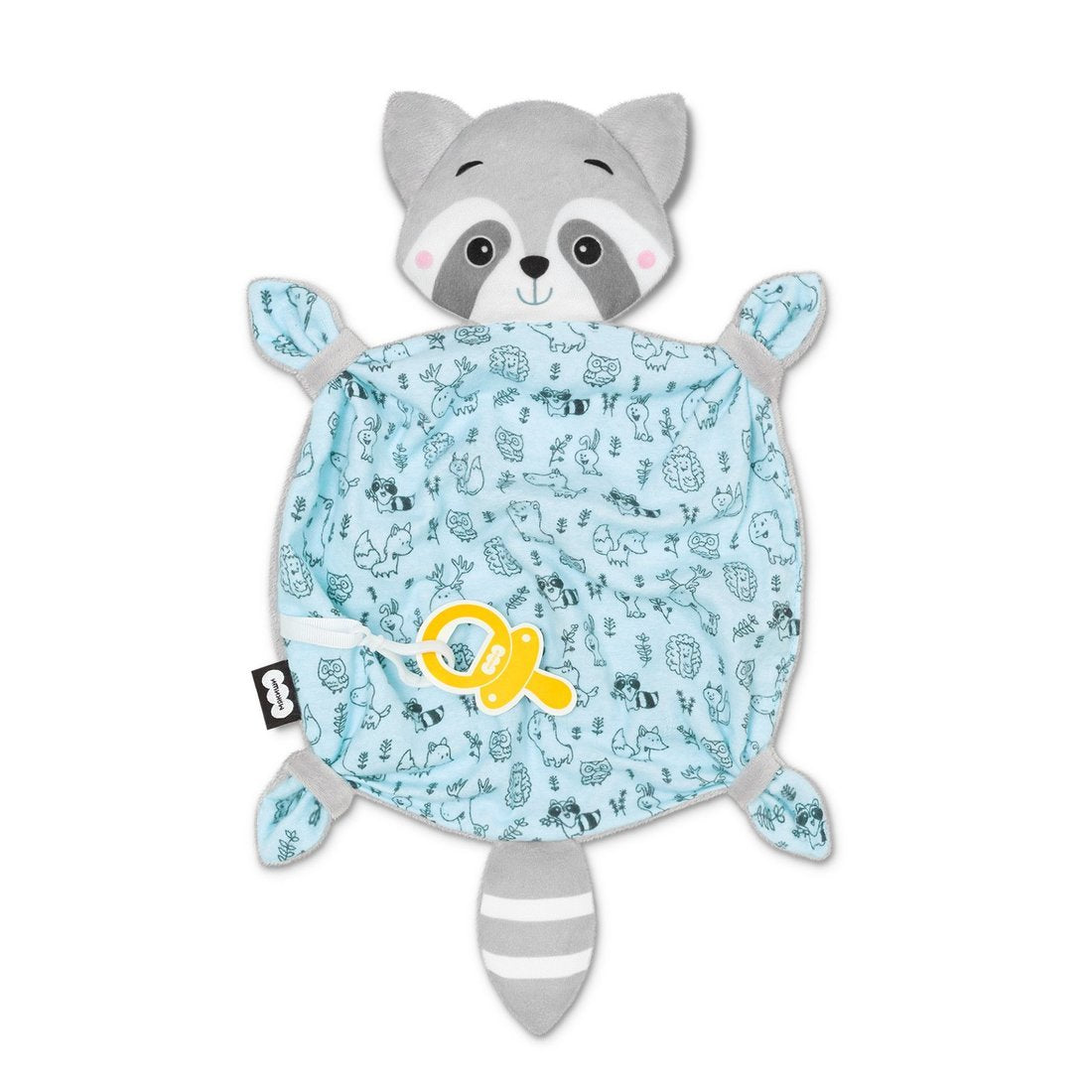 907 Игрушка "Мякиши" комфортер (Енотик с держателем для соски)