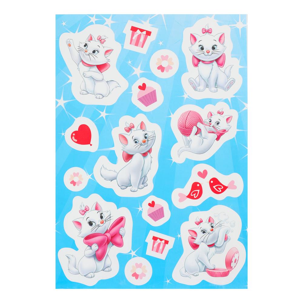 Наклейки бумажные, а5, кошечка мари МУЛЬТИ АРТ в кор.500шт