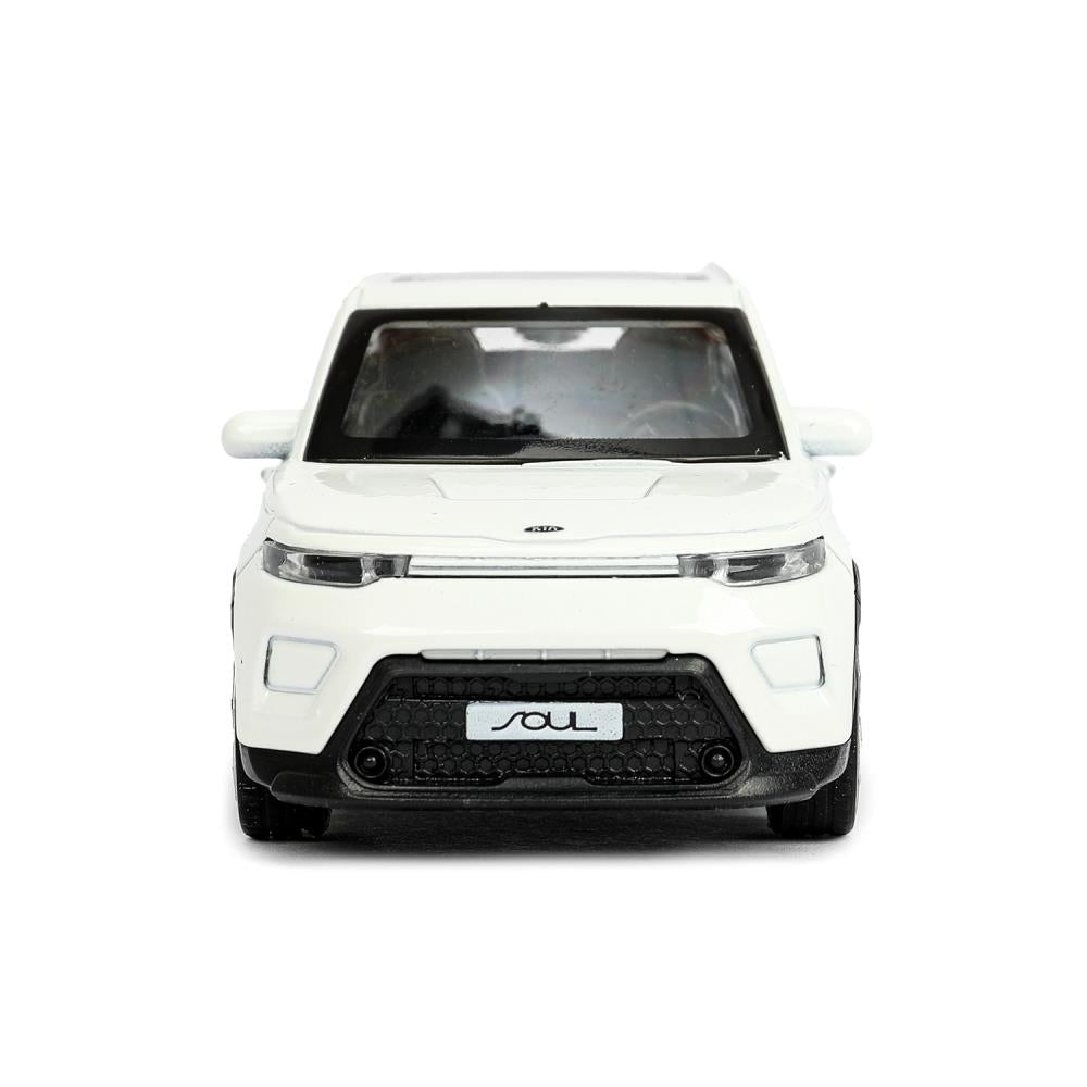 Машина металл KIA soul длина 12 см, двери, багаж., инерц, белый, кор. Parc technologique dans le cor.2*36шт