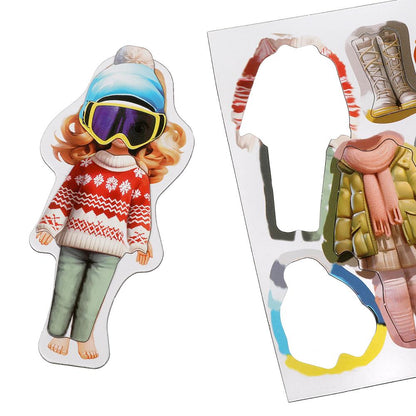 Одень куклу. Развивающая игра на магнитах. 58 предметов одежды., 3+. Умные игры в кор.20шт