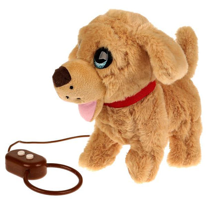 Интерактивный щенок Чарли 22см ходит,на пульте-поводке МОЙ ПИТОМЕЦ в кор.12шт