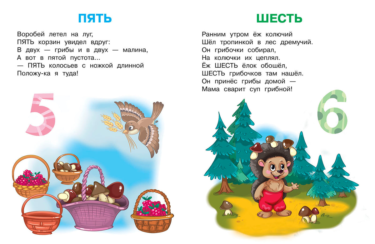 Цифры и счёт. Играем и учимся (с наклейками). /Шестакова.
