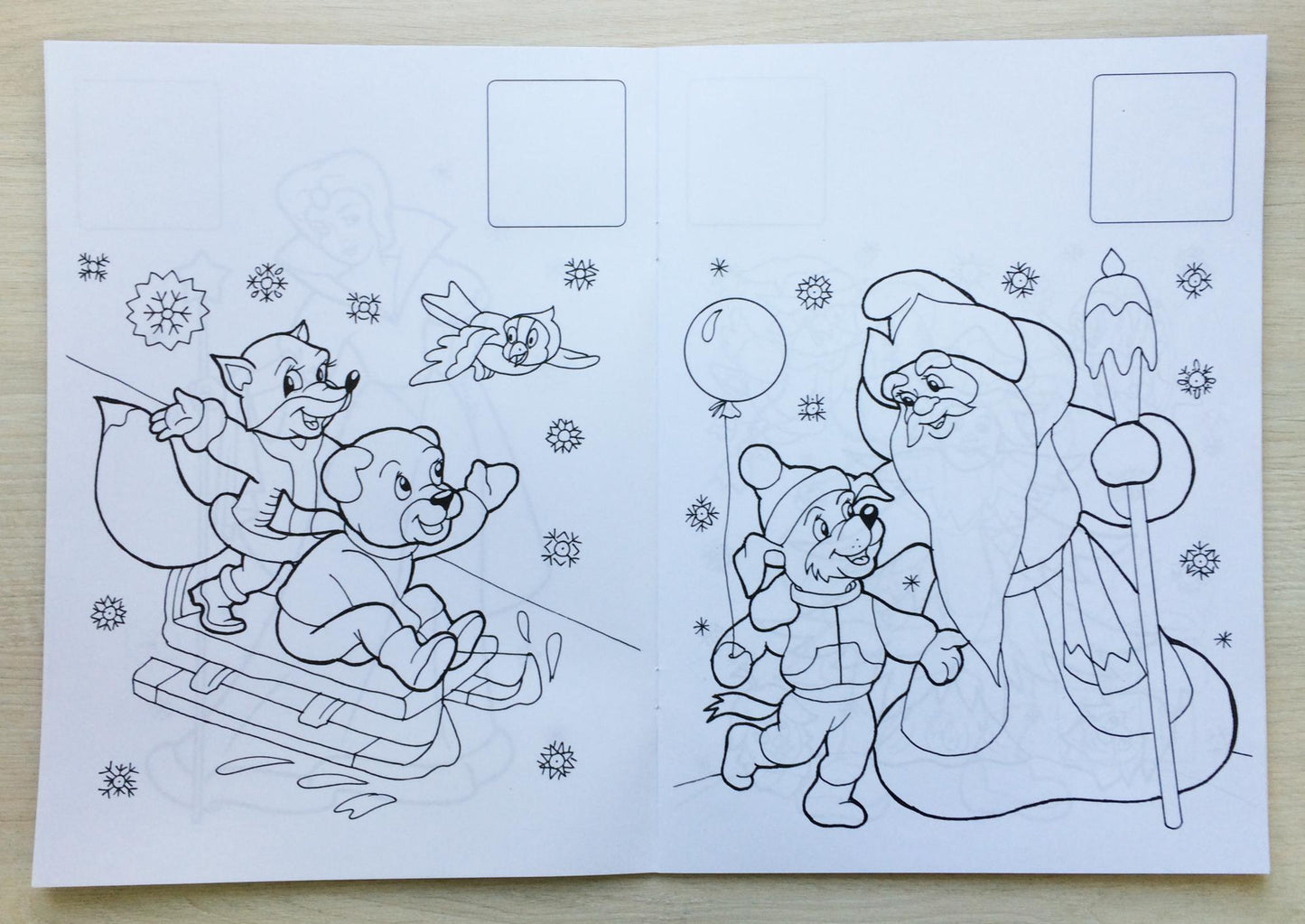 НОВОГОДНЯЯ РАСКРАСКА. ВОЛШЕБНИЦА-ЗИМА