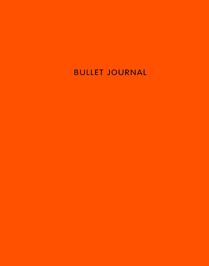 Bullet Journal (Оранжевый) 162х210мм, твердая обложка, пружина, блокнот в точку, 120 стр.