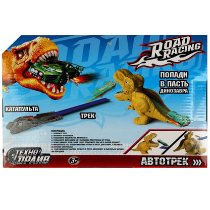 Catapulte de voiture, dinosaure, cor.30*20*9,5 cm, ТЕХНОДРАЙВ dans cor.2*24шт