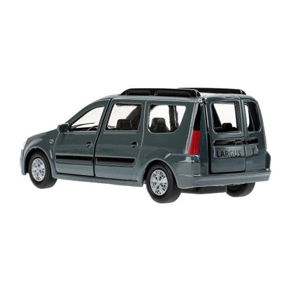 Машина металл LADA LARGUS длина 12 см, двери, багаж, инерц, кор. Технопарк в кор.2*24шт