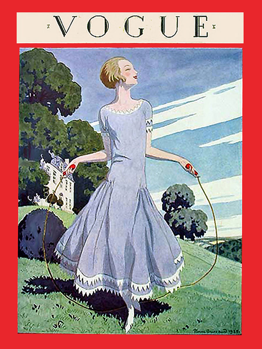 VOGUE. Юная леди со скакалкой. Серия плакатов. Формат А4.