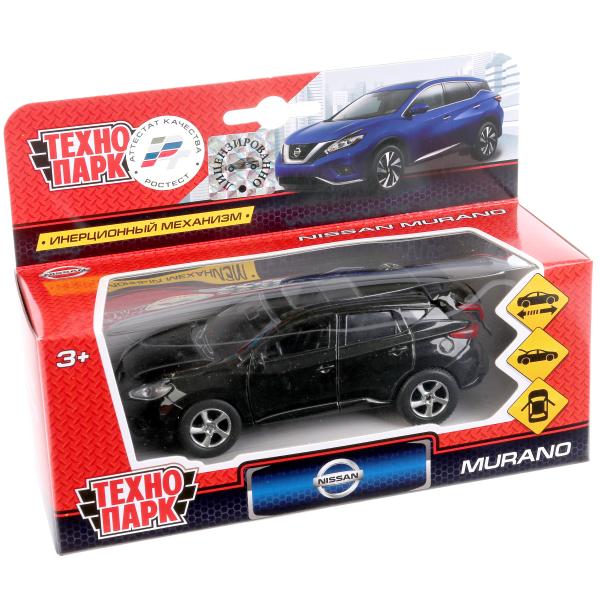Machine en métal NISSAN murano 12 cm, double, bagage., inert., noir, cor. Parc technologique en cor.2*24шт