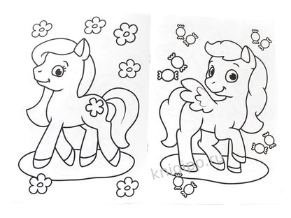 РАСКРАСКА А4 эконом. КРОШКИ ПОНИ