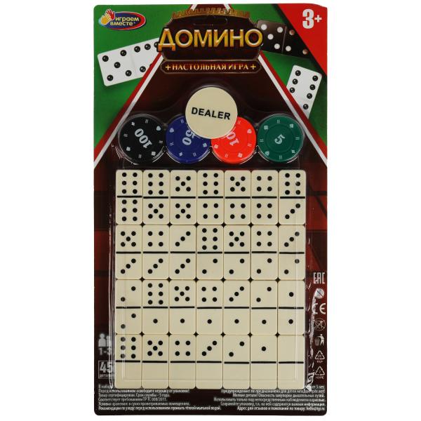 Domino blister.34,5*21*2,5cm ИГРАЕМ ВМЕСТЕ в кор.2*48шт