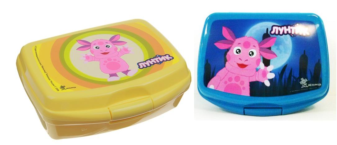 Той Трейд. Бутербродница "Лунтик" 17*14*6 см. арт.PCL-0193-RY-3/PCL-0193-RY-4/RY-2 (пластик)