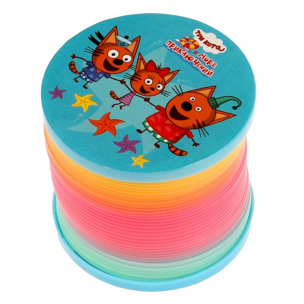Игра пружинка, Три Кота кор.7*7*7см ИГРАЕМ ВМЕСТЕ в кор.2*240шт
