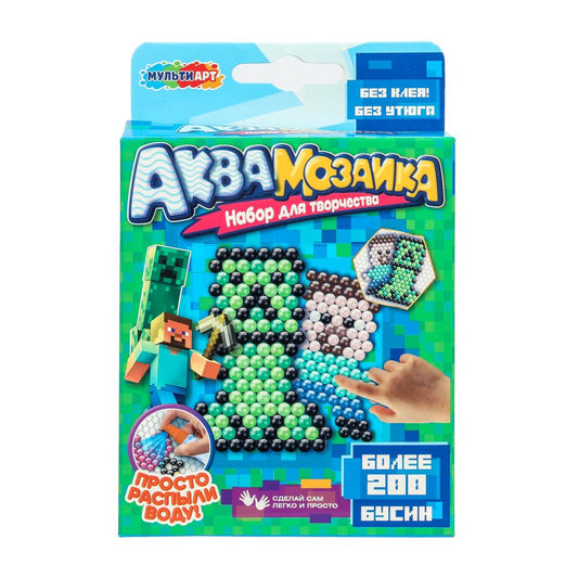 Аквамозаика 200 бусин мир пикселей МУЛЬТИ АРТ в кор.48шт