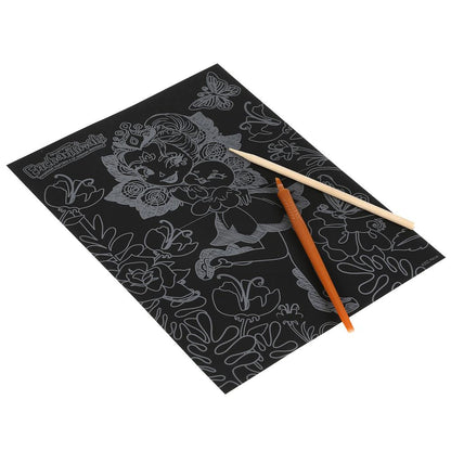 SCRATCHART-CLR-EN1 313947 Набор д/дет творчества ЭНЧЕНТИМАЛС гравюра 18*24 см, цветная МУЛЬТИ АРТ