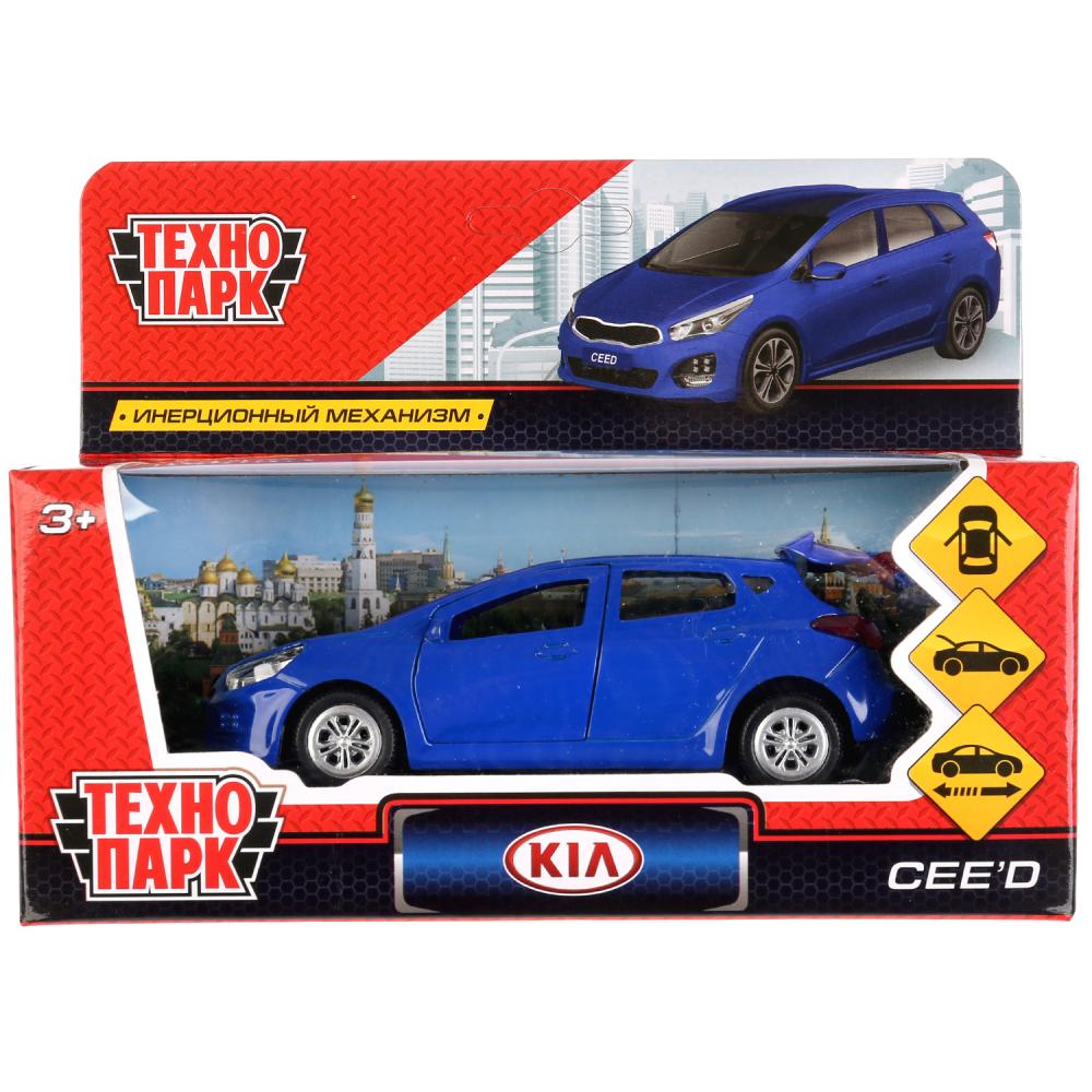 CEED-BU 273057 Машина металл "KIA CEED" 12см, открыв. двери, инерц., синий в кор. Технопарк в кор.