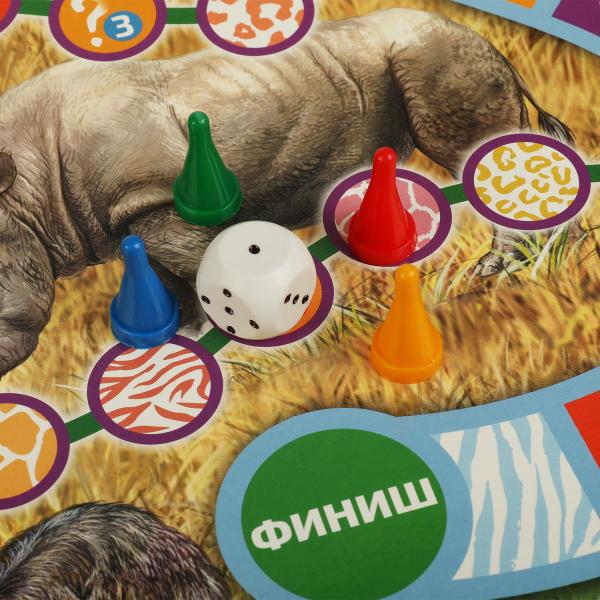 Животные планеты Земля. Настольная игра-квадрат. 40 карточек. 250х250х55мм. Умные игры в кор.10шт