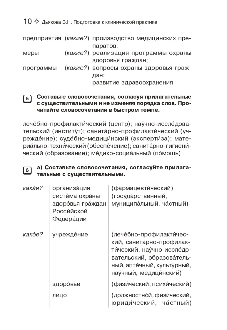 Подготовка к клинической практике. Пособие по развитию речи для иностранных студентов-медиков
