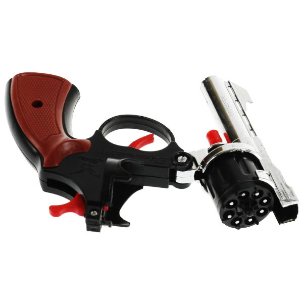 Револьвер для стрельбы пистонами 8 зарядов, блист.14,5*23*3см ИГРАЕМ ВМЕСТЕ в кор.2*144шт