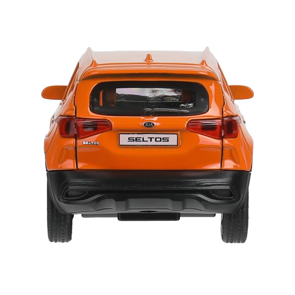 Машина металл KIA seltos длина 12 см, двери, багажник., инерц, оранжевый, кор. Технопарк в кор.2*36шт