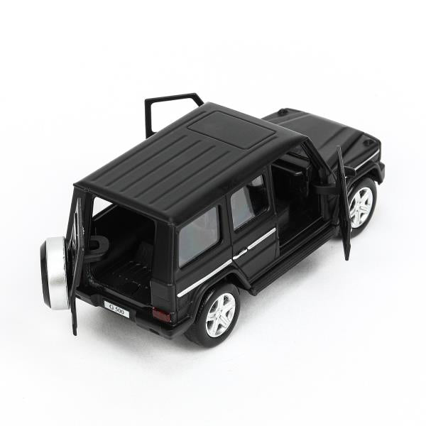 Машина металл MERCEDES-BENZ G-CLASS МАТОВЫЙ 12 см, двер, багаж, черный, кор. Технопарк в кор.2*36шт