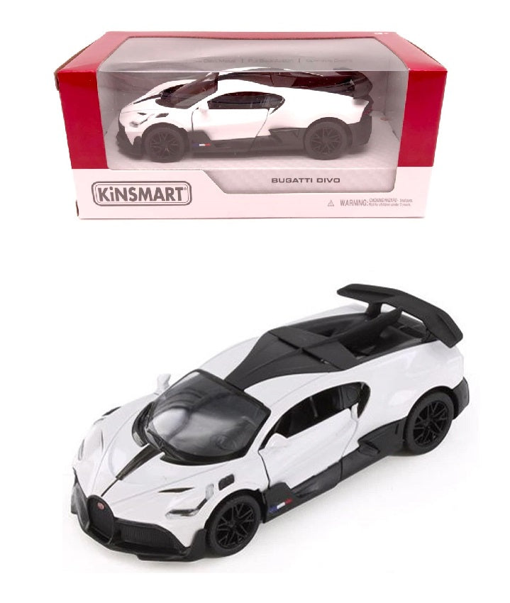 Kinsmart. Модель арт.KT5442W/4 "Bugatti Divo" 1:36 (белая) инерц.