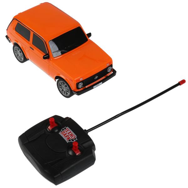 LADA4X4-18L-OR327393 Машина р/у LADA 4x4 18 см, свет, оран, кор. Технопарк в кор.24шт