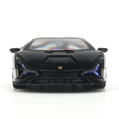 Машина металл свет-звук lamborghini sian, 20,8 см, двери, багажник, коробка Технопарк в кор.18шт