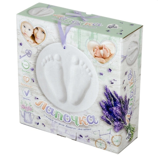 НАБОР ДЛЯ ТВОРЧЕСТВА. "ЛАПОЧКА. СЛЕПКИ НОЖЕК ВАШЕГО МАЛЫША" в кор.10шт