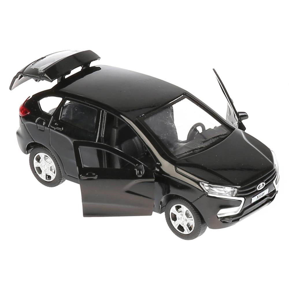 XRAY-BK Машина металл LADA XRAY, 12см, открыватель. двери, инерц, черный 9818 в кор. Технопарк в кор.2*36